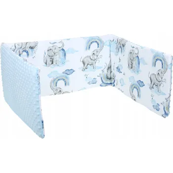 Prostěradlo CHRÁNIČ DO POSTÝLKY MINKY 120x60 NA PŘÍČKY 180x30cm BABYMAM