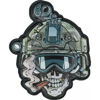 Nášivka 101INC Nášivka 3D plastová LEBKA - OPERATOR velcro