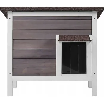 Pelíšek pro kočku Pro Kočky dřevěný Pro Kočky domek SucceBuy 61x50,8x53,5 cm