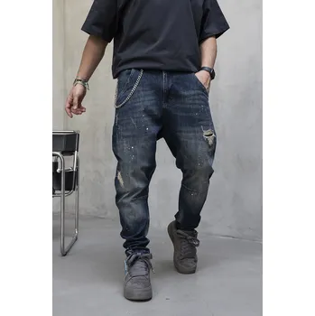 Pánské džíny Black Island Tmavě modré loose fit džíny – Ferro Velikost: 36