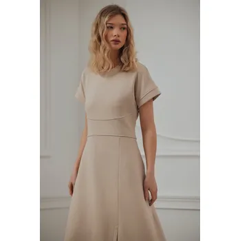 Dámské šaty Tova Šaty Tova Pero béžové bavlněné M