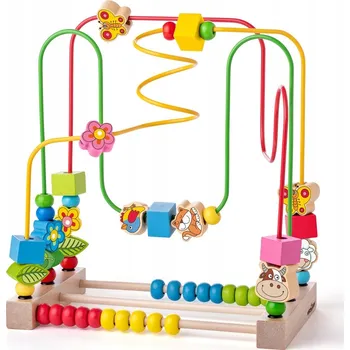 Dřevěná hračka Velká motorická smyčka pro děti - Louka Woodyland