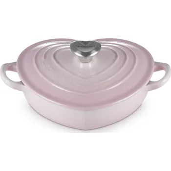 Nádobí Le Creuset, Pekáč Heart litinový 20 cm světle růžový - Formadore