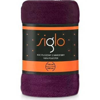 Prostěradlo Plyšová deka 220x200 Mikrovlákno SIGLO Fialová 200x220