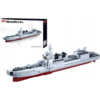 ostatní stavebnice Stavebnice Sluban ModelBricks M38-B0700 Vojenská loď Torpédoborec 578 dílů