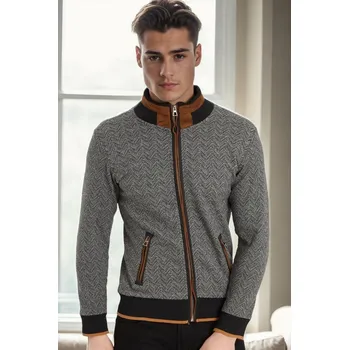 Pánská mikina Pánská mikina s rybím vzorem dewberry černá | šedá | hnědá 3516145