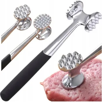 Palička na maso Palička na maso Brunbeste nerezová ocel šedá se silikonovou rukojetí