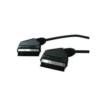 Video kabel Kabel Scart M- Scart M, SCART, 1m, černá, Logo, blistr,rychlé dodání