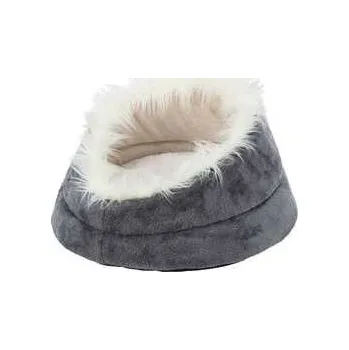 Pelíšek pro psa SOFT Edition pelech MINOU s vysokým okrajem, plyš, šedá/béžová 60 x 28 cm,rychlé dodání