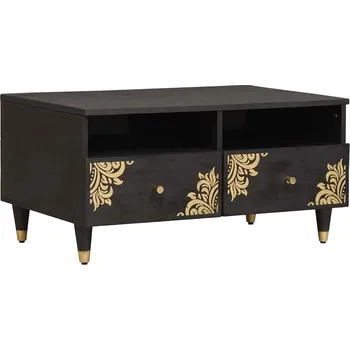 Konferenční stolek vidaXL Konferenční stolek Černá 80 x 54 x 40 cm Masivní mangové dřevo [4018821]