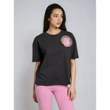 Dámské tričko Sinsay - Bavlněné tričko - šedá - 610HC-90X - 610HC-90X-S