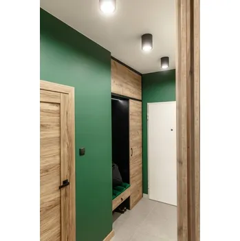 Stropní svítidlo přisazené GTV 60 W E27 14,8 cm černé