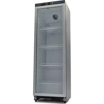 Lednice Maxima Lednice - 400 l - černá - se skleněnými dveřmi | 09405020