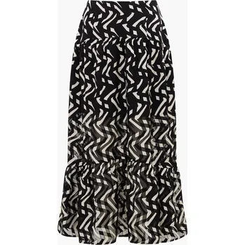 Dámská sukně French Connection Black-Cream 3706128 16 (XL)