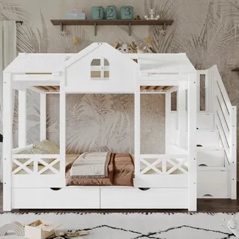 Postel Patrová postel Gutent 145 x 254,5 cm bílá