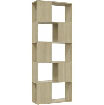 Knihovna Otevřený regál dub sonoma 60 x 24 x 155 cm z dřevěného kompozitu