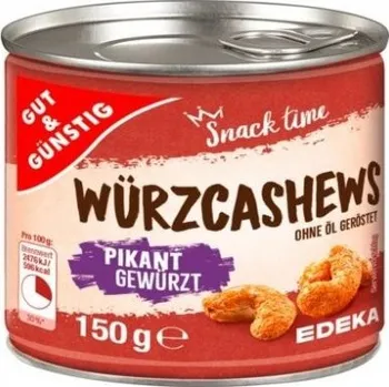 G&G Kořeněné kešu pikantní 150 g