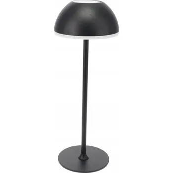 Lampička KOVOVÁ STOLNÍ LAMPA ČERNÁ 30X10X10 CM S REGULACÍ JASU AKUMULÁTOR