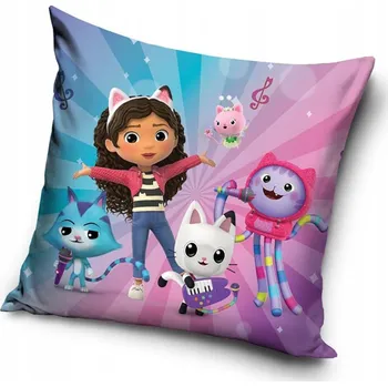 Povlak na polštářek Povlak na polštář velvet velurový "jašek" polštář Gabi Kočičí domek 40x40