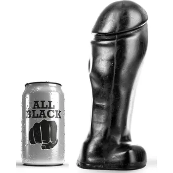 Dildo ALL BLACK ALL Barva: ČERNÁ DONG 22CM