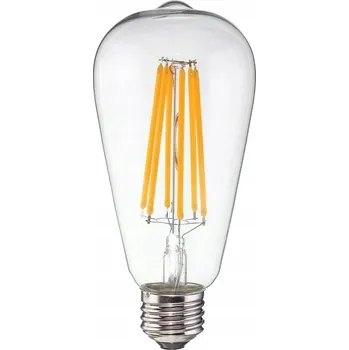 Žárovka LED ŽÁROVKA FILAMENT RETRO E27 6W ST64 EDISON