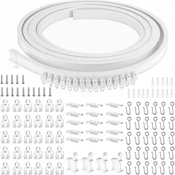 Obraz Sada plastových U a L profilů pro lišty, délka 5 m, ohebná bílá lišta