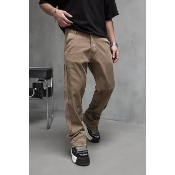 Pánské džíny Black Island Hnědé loose fit džíny – Brune Velikost: 31