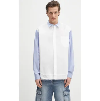 Pánská košile Bavlněná košile AMBUSH Layered Shirt 12115296 bílá 00X, vel. 50