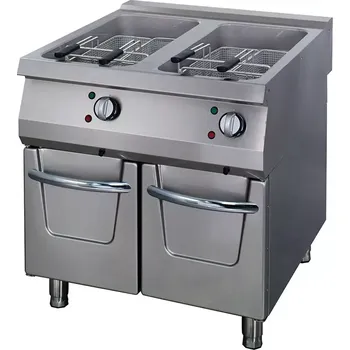 fritéza Maxima Fritéza Premium - 2 x 22 l - elektrická - dvojitá - s vypouštěcím kohoutkem - hloubka 90 cm | 09398608