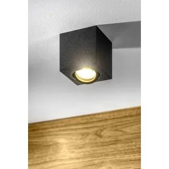 Kvadratový stropní reflektor GTV černý