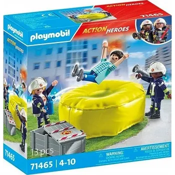 Stavebnice Playmobil Playmobil 71465 Hasiči s nafukovací matrací