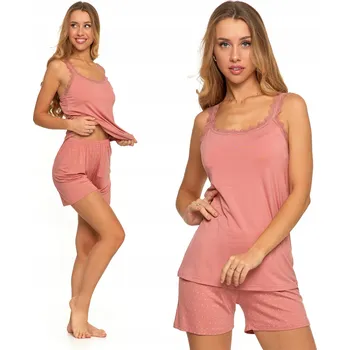 Dámské noční prádlo Moraj dámské pyžamo z bambusového vlákna růžové, velikost S