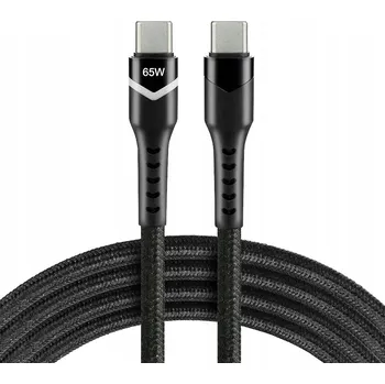 Datový kabel Kabel Everactive USB typ C - USB typ C 1 m černý