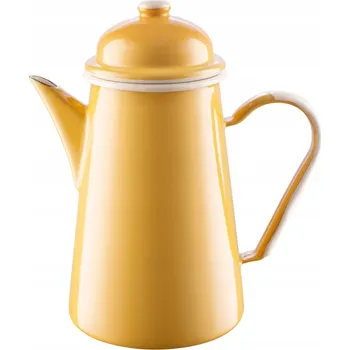 Konvice na čaj Konvice na kávu a čaj / smaltovaná konvice / kávovar 1,3 l OWE žlutá