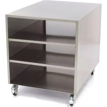 Jídelní stůl Maxima Nerezový strojní stůl - pojízdný - 60 x 80 cm | 09300785