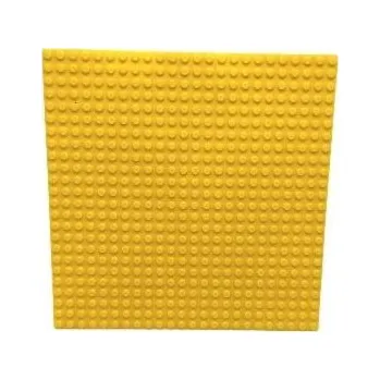 ostatní stavebnice ZÁKLADNÍ STAVEBNÍ DESKA PRO KOSTKY PODLOŽKA NA STAVĚNÍ ŽLUTÁ