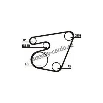 Rozvod motoru Sada drážkového řemene CONTINENTAL CTAM 6PK1750D1