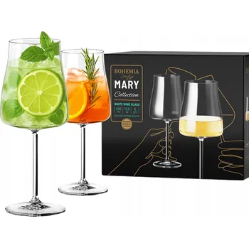 Sklenice Skleničky na bílé víno Bohemia MARY bezbarvé 400 ml 6 ks