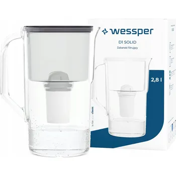 Filtrace vody Filtrační konvice Wessper D1 SOLID 2,8 l černá + filtr