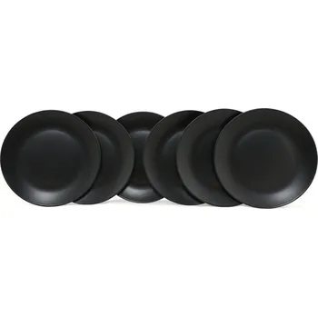 Talíř Matně černé keramické talíře v sadě 6 ks ø 25 cm – Hermia ID_1566148