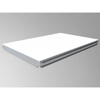 Dílenský regál Patro k regálu Biedrax 60 x 90 cm, pozink, police bílé lamino 12mm, nosnost 300 kg