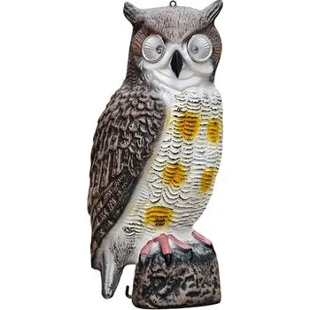 Odpuzovač zvířat plašič ptactva sova solární