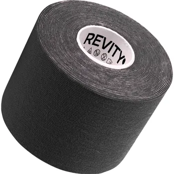 Tejpovací páska REVITY Kineziologická tejpovací páska 5 cm x 5 m REVITY ČERNÁ