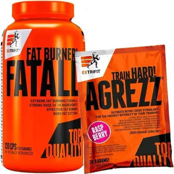 Spalovač tuku AKCE Extrifit Fatall Fat Burner 130 cps + ZDARMA Agrezz 20,8 g