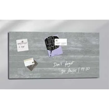 Magnetická skleněná tabule "Artverum® ", textura betonu, 91x46cm, SIGEL,rychlé dodání