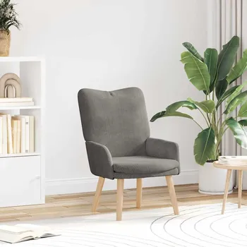 Křeslo vidaXL křeslo Světle šedá 63 x 67 x 94 cm textil [42001795]