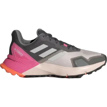 Dámská běžecká obuv Dámská běžecká trailová obuv ADIDAS-Terrex Soulstride putty mauve/grey one/pink fusion Šedá 36 2/3