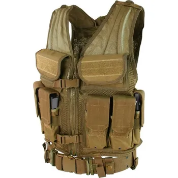 Airsoft CONDOR OUTDOOR Vesta taktická ELITE TACTICAL - COYOTE BROWN