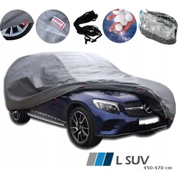 Plachta na motorové vozidlo Ochranná plachta na auto POLCOVER proti krupobití 14 mm L SUV 470 cm