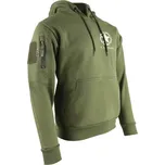 KOMBAT Mikina WILLYS JEEP s kapucí ZELENÁ ZELENÁ - OLIV XXL
